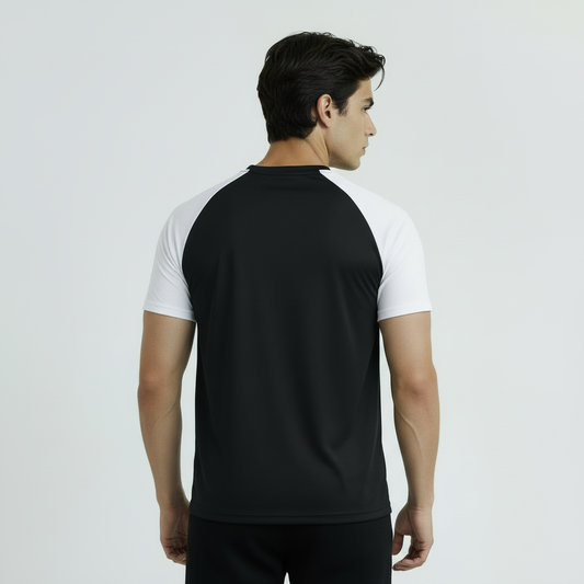 Men's navy blue and white dry fit raglan t-shirt KIVOR Pakistan